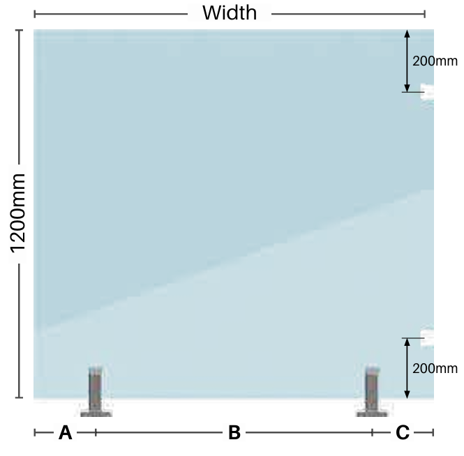 Frameless Glass Pool Fencing Hinge Panel – 12mm, Multiple Widths (Polaris Or Atlantic Range)