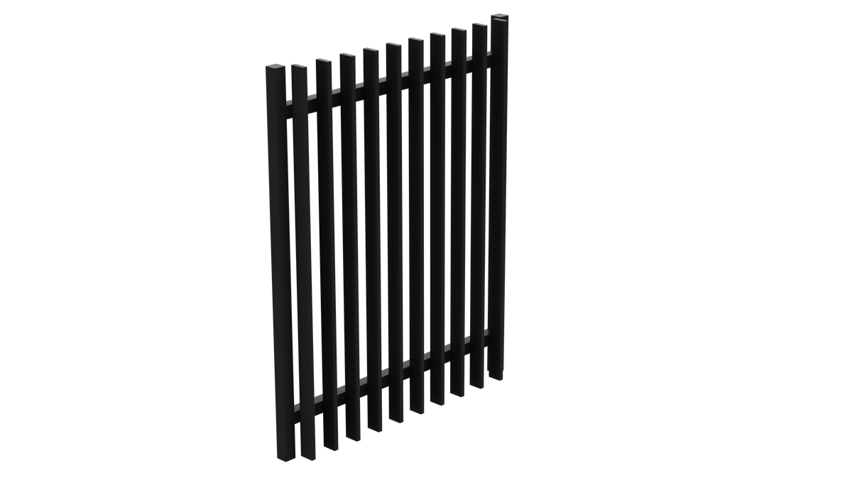 Blade Fencing Gate – 975W X 1200H – Black