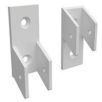 Barr Fencing Raking C Bracket Kit – 4 Pack – White