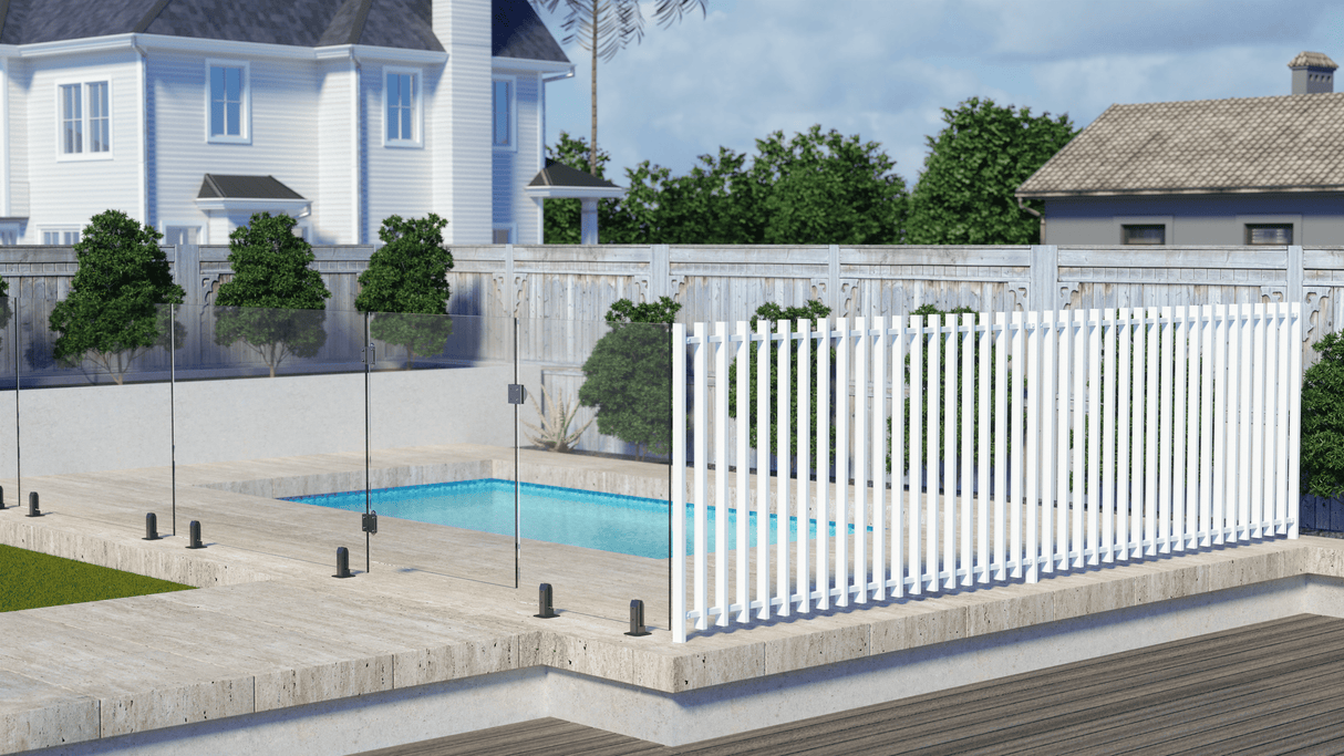 Barr Fencing Gate 975W X 1200H – White