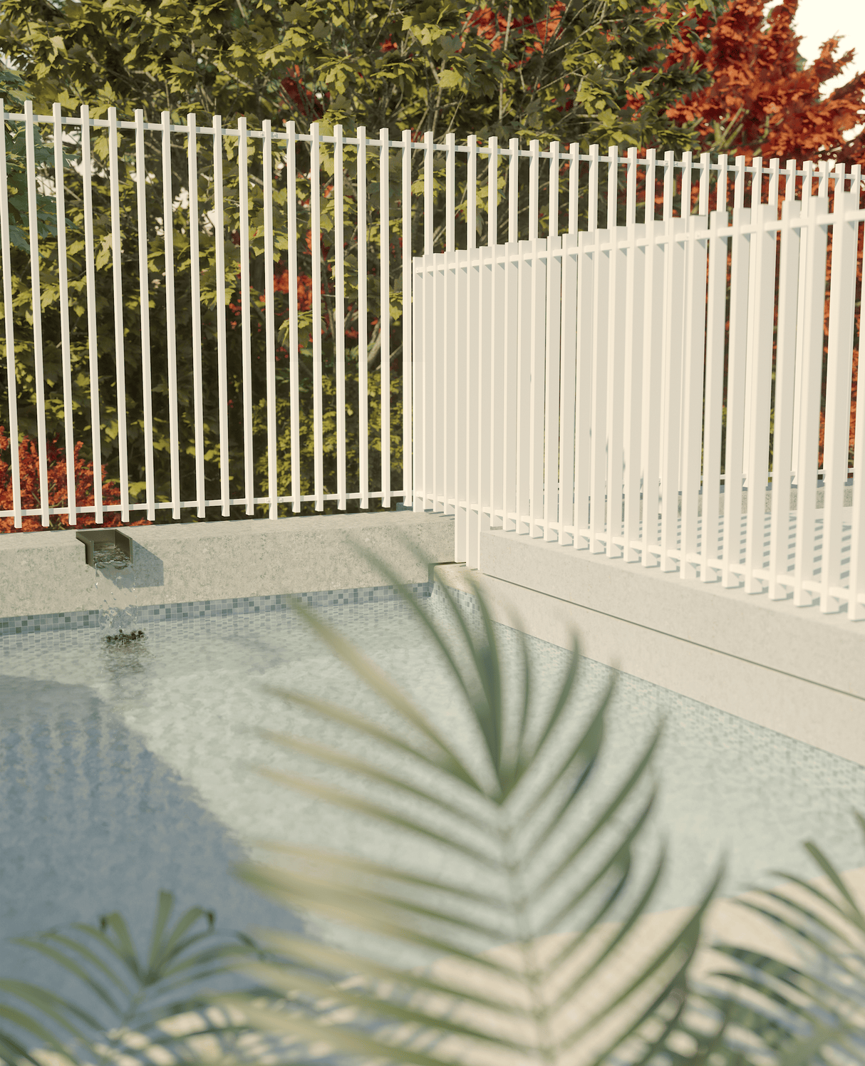 Barr Fencing Panel 1969W X 1800H – White