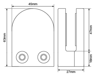 D Clamp Flat Back – Various Finishes