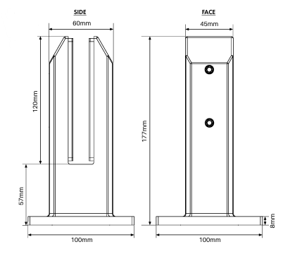 Madrid Deluxe 2205 Stainless Steel Spigots, Square Base Plated Spigot – Various Finishes