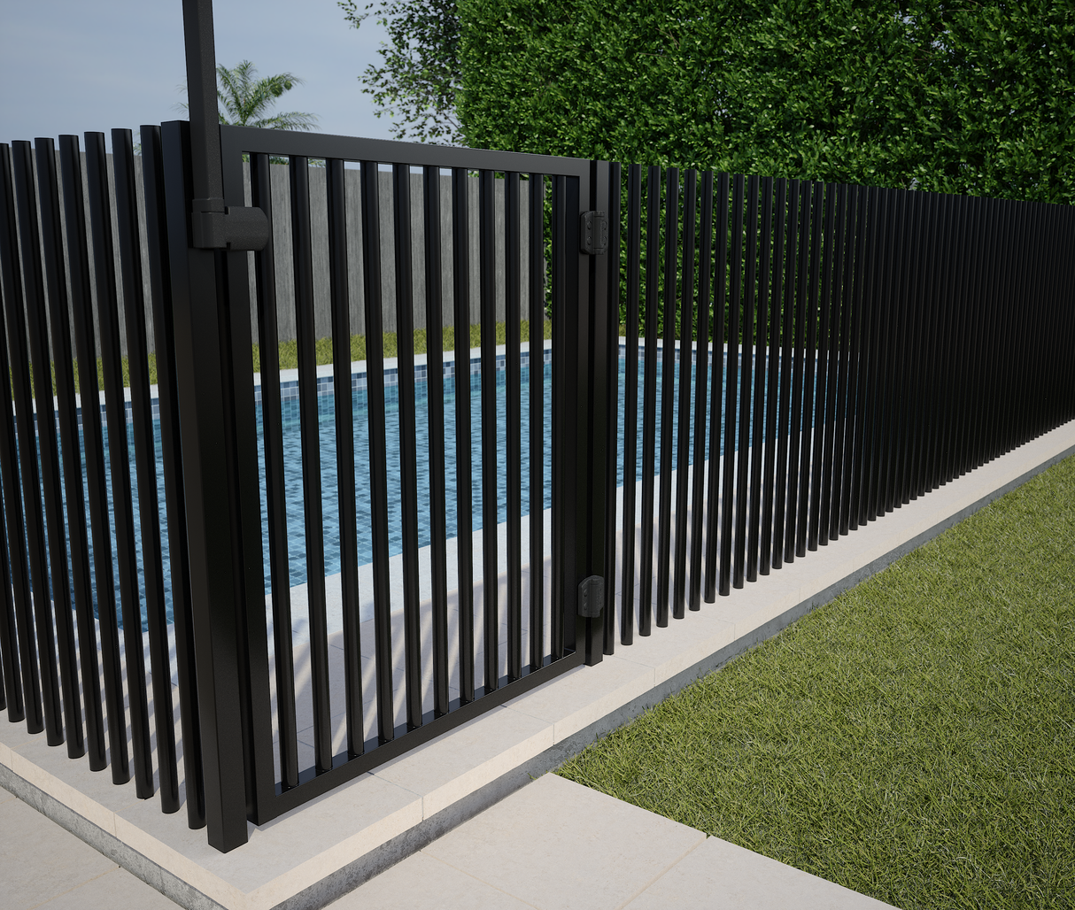 PIK Fencing Gate Kit – Black