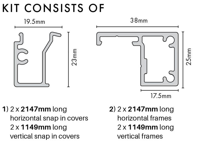 Perf Frame Kit – Various Finishes