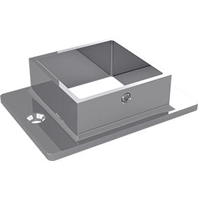 Square 50.8mm, Oblong Flange – Various Finishes
