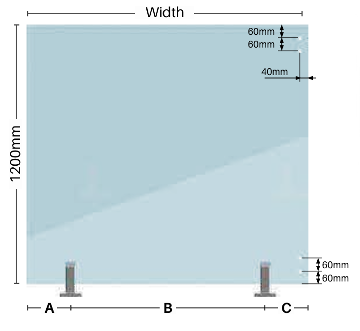 Frameless Glass Pool Fencing Hinge Panel – 12mm, Multiple Widths (Master Range)