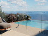 Frameless Glass Pool Fencing Hinge Panel – 12mm, Multiple Widths (Polaris Or Atlantic Range)