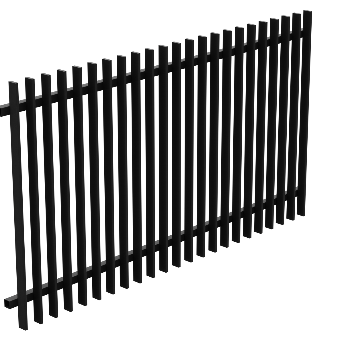 Blade Fencing Panel – 2200W x 1200H – Black | Blitz Glass