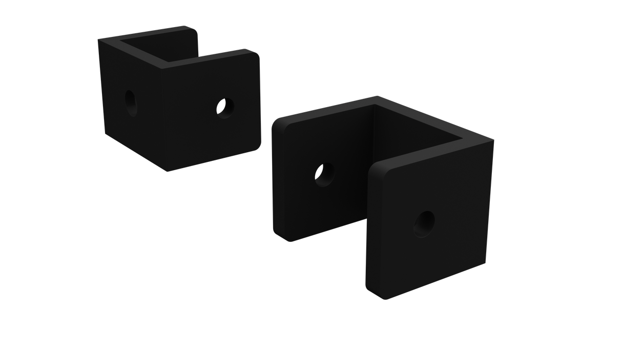 Barr Fencing C Bracket 25mm – 4 Pack – Black