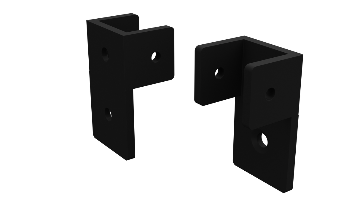 Barr Fencing Extended C Bracket 60mm – 4 Pack – Black
