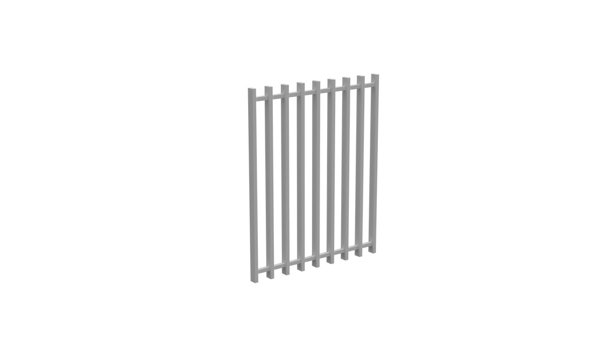 Barr Fencing Gate 975W X 1200H – White