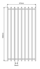 Barr Fencing Gate 975W X 1800H – White
