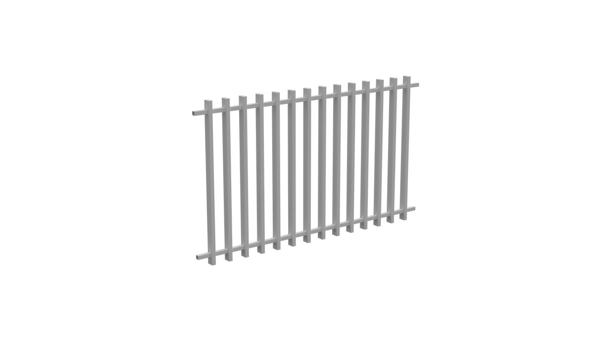 Barr Fencing Panel 1733W X 1000H – White