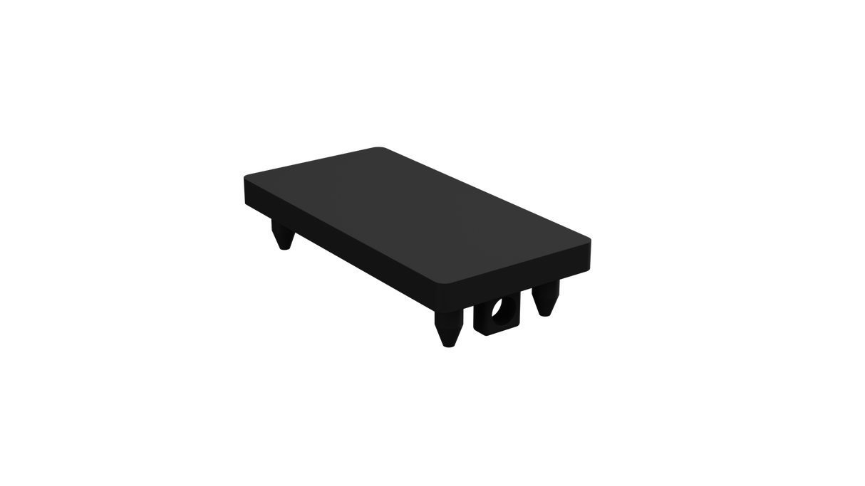 Barr Fencing Aluminium Top Cap 50 X 25mm – Black