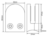 D Clamp Round Back – Various Finishes