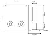 Square Clamp-Round Back – Various Finishes