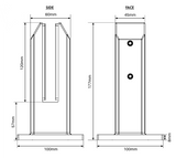 Madrid Deluxe 2205 Stainless Steel Spigots, Square Base Plated Spigot – Various Finishes