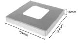 Madrid Deluxe Square Slimline Domical Cover – Various Finishes