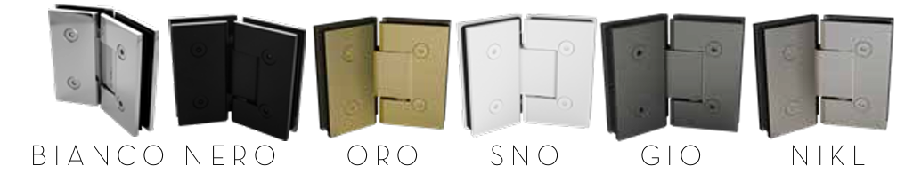Purity Shower Screens 135° Glass To Glass Hinge – Various Finishes
