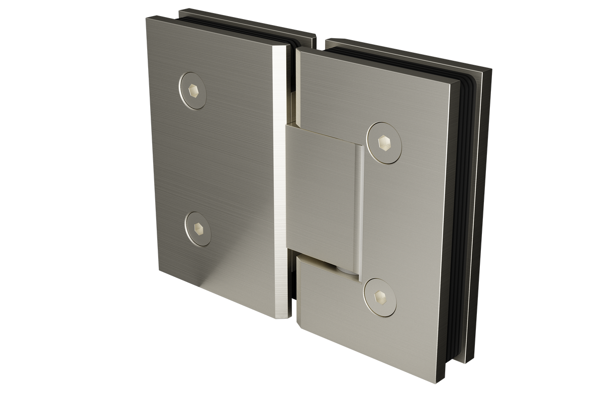 Purity Shower Screens 180° Glass To Glass Hinge – Various Finishes