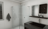 Purity Shower Screen Hinge Panels – 10mm Clear Toughened Glass, Multiple Sizes Available