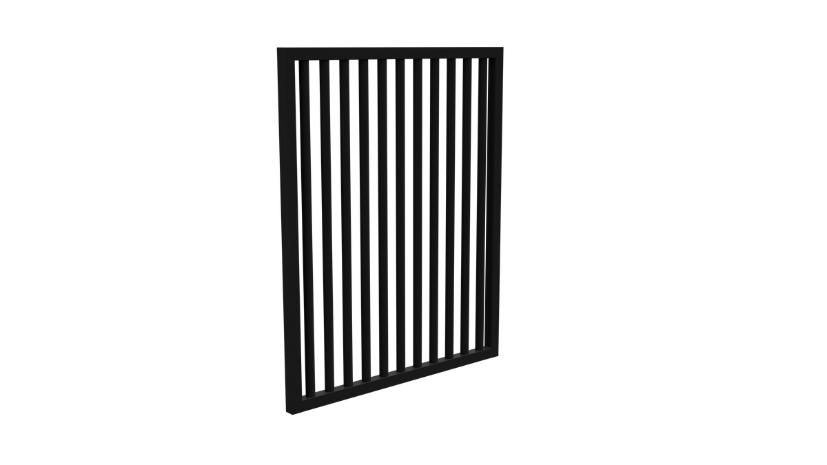 Pik Gate PIK Fencing Gate – 975W x 1200H – Black | Blitz Glass
