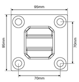 Madrid Pool Base Plated Spigot 2205 Stainless Steel – Various Finishes