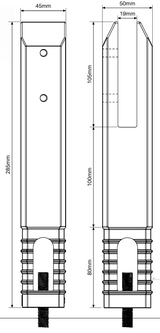 Madrid Pool Extended Spigot – Various Finishes