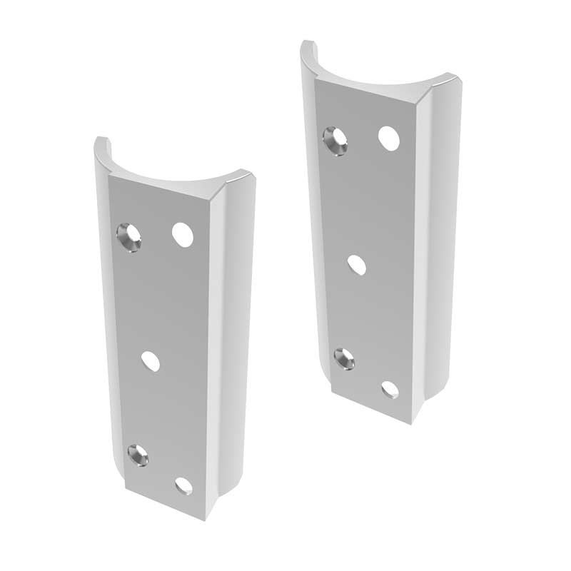 Polaris Glass To Round Post Backing Plates, 125 Series – Various Finishes