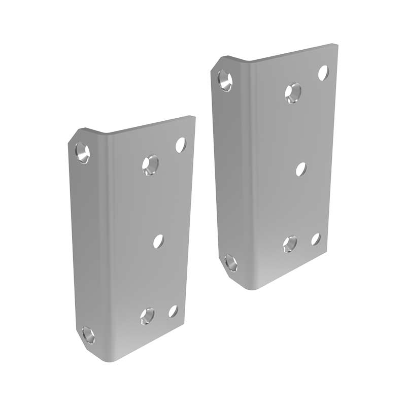 Polaris Glass To Square Post Backing Plates, 125 Series – Various Finishes