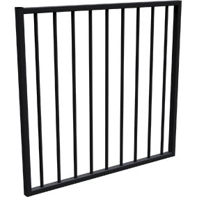 Flat Top Aluminium Boundary Gate | Modern Square-Top Pedestrian Gate ...