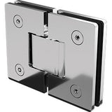 Zurich Glass To Glass 180 Degree Hinge, Radius Corners – Various Finishes